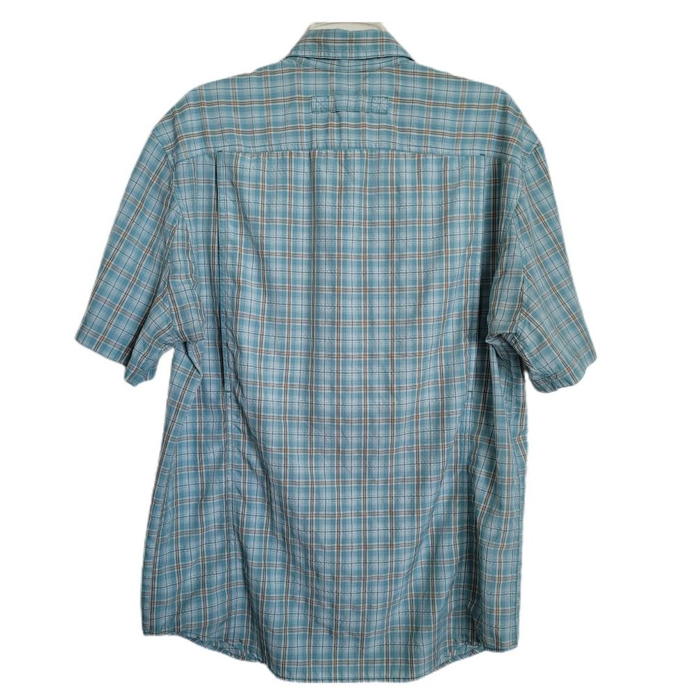 Duluth Trading Co. Multi Color Button Up Short Sleeve Shirt Men's M - Picture 2 of 9